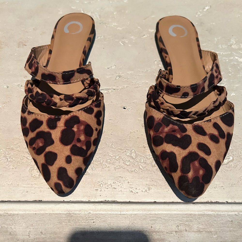 Leopard Print Women's Mules